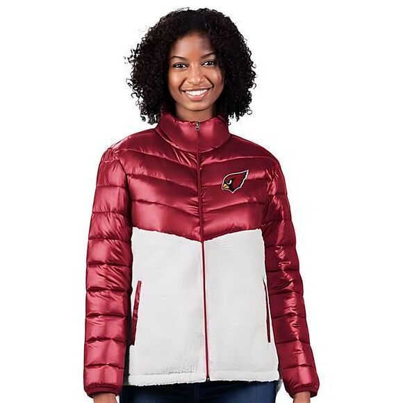 Arizona Cardinals NFL Women's Mixed Media Full Zip Jacket Choose Size - Picture 1 of 4